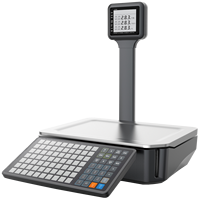 Balance numérique électronique ATP pour le calcul des prix, 30 kg, impression d'étiquettes de codes-barres, balance en plastique pour supermarché, magasin de fruits