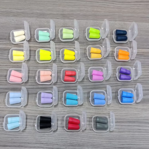 الأكثر مبيعا شعار مخصص صندوق مربع للبيئة للحد من الضوضاء بو رغوة سدادة الأذن سدادات الأذن الشخصية - Product Image 3