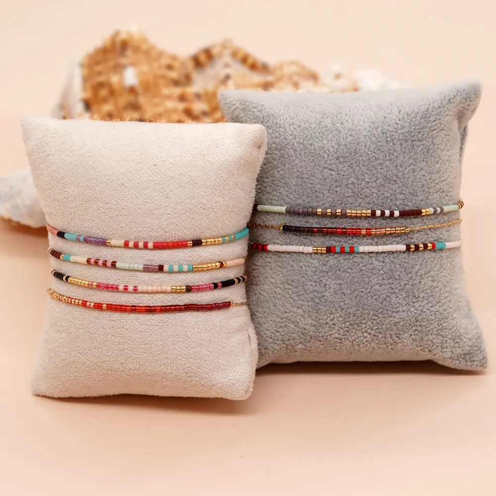 New Summer Bohemian Colorful Seed Beads Popular Glass Rice Beads Bracelet For Women