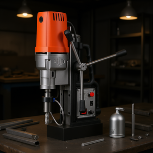 Perceuse magnétique 1680W, diamètre de perçage de 2 pouces, filaire, qualité professionnelle, avec 6 forets annulaires HSS - Product Image 2