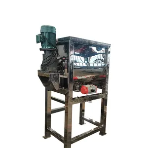 Mesin pencampur biji kopi baja tahan karat kapasitas besar pencampur butiran industri dengan dayung