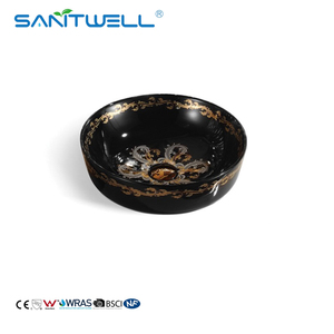 Lavabo da bagno artistico di design Chaozhou, stile popolare, con decorazione a ciotola, da appoggio - Product Image 1