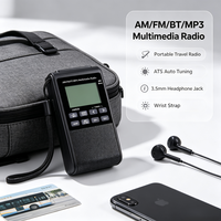 Radio Digital AM/FM Portabel dengan Pemutar MP3, Penyetelan ATS & 6 Mode EQ