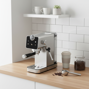 <span class=keywords><strong>Cafetera</strong></span> Espresso de Acero Inoxidable de 1350 W con Pre-Infusión, Tanque de Agua Extraíble de 1.1 L para Uso Doméstico - Product Image 2