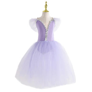 Abito Tutù Romantico da <span class=keywords><strong>Ballerina</strong></span> <span class=keywords><strong>con</strong></span> Ali, Vestito Giselle Bianco da Fata, Tutù Lungo Professionale da Balletto <span class=keywords><strong>con</strong></span> Ali - Product Image 3