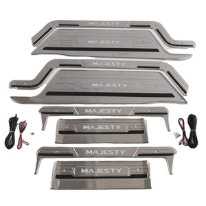 WZXD Car <b>Door</b> Sill Cover Plates LED <b>Light</b> Stainless Steel for MAJESTRY - Product Image 1