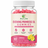 Gummies d'huile d'onagre et de cohosh noir à marque privée OEM ODM pour l'équilibre hormonal féminin et le confort PMS – Complément végétalien – 60 Gummies