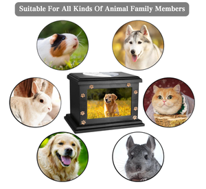 กล่องใส่เถ้ากระดูกสัตว์เลี้ยงไม้สั่งทำพิเศษสุดหรู สำหรับสุนัข - Product Image 6