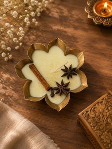Gold Finished Metal Design <b>Tea</b> Light <b>Candle</b> Elegant Stylish Decor for Birthday Parties Festive Events Gifting and Home - Product Image 1