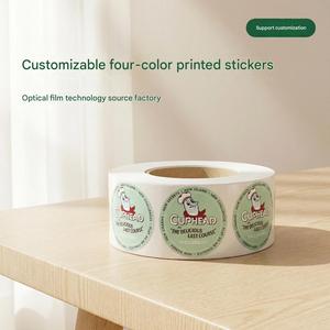 Etiqueta Adhesiva de Seguridad para Bolsas de Papel Kraft Ecológicas para Alimentos, Personalizadas, para Comida para Llevar, para Bolsas de Entrega de Comida Rápida - Product Image 2