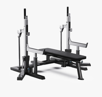 Hyper Fitness Commercial Cadre En Acier Inoxydable Compétition Rack Fitness Power Rack Épaule Formation Machine Durable Pro Banc