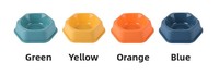 Gamelle pour animaux de compagnie en plastique hexagonale légère et durable, couleur unie, pour usage intérieur, mangeoire pour chat, prix d'usine, pour commande en gros
