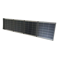 Panneau solaire pliable Q200 200W, 4 sections pliables, chargeur solaire portable pour station d'alimentation, camping, camping-car