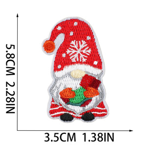 Oem Odm Support Personalização Heat Press Iron no bordado sentiu o remendo do Natal para a roupa Diy - Product Image 4