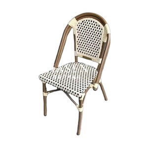 Ensemble table et chaises en aluminium de style français moderne pour la restauration en plein air dans les cafés, salons de thé et pâtisseries - Product Image 6
