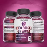 Gommes Véganes à la Maca avec Extrait de Palmier Nain 60 mg Vitamines Stimulantes de Libido Féminine Soutiennent des Niveaux Hormonaux Sains Bonbons