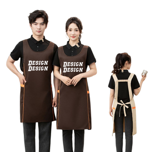 Delantales Largos de Alta Calidad al por Mayor, Delantales sin Mangas Personalizados para Camareros, Bordado o Impresión de Logotipo Personalizado para Limpieza - Product Image 1