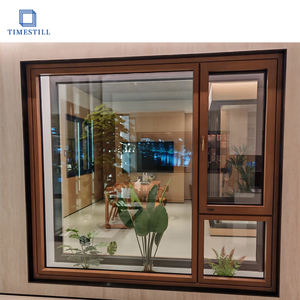 Các thớ gỗ low-e nghiêng và biến cửa sổ Tính năng một hợp kim nhôm + PVC khung - Product Image 2