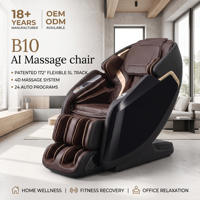 Fauteuil de massage 4D 2026 pour le corps entier, avec étirement thaïlandais, scanner corporel IA, zéro gravité, airbag, rouleau chauffant pour les pieds, inclinable pour le bien-être à domicile