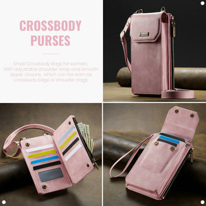Bolso Bandolera para Mujer, Bolso Pequeño para Teléfono Celular con Ranuras para Tarjetas de Crédito, Cartera de Cuero Ligera con Correa para la Muñeca, Bolso Universal para Teléfono - Product Image 3