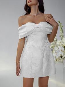 Venta al por mayor de las mujeres de verano del partido vestido de noche de Color sólido Sexy sin espalda pajarita vestido de tubo - Product Image 6