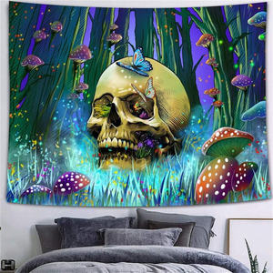 Tapiz vikingo misterioso DISEÑO DE Navidad decoración del hogar estilo bohemio escena psicodélica manta Hippie 100% algodón/poliéster - Product Image 3