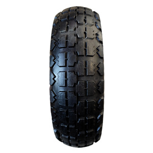 Cheng Jin Vehicles 3.50-4 Solid Tire Polyurethane Airless <b>Wheel</b> <b>For</b> <b>Trolleys</b> And Tool Carts 10 Inch Max Load 100kg - Product Image 4