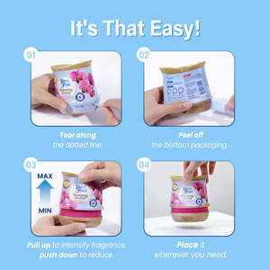 Lemongrass 200g nhà xe hương thơm làm mát không khí hương thơm khuếch tán Nước hoa xe hơi trang trí gel làm mát không khí - Product Image 6