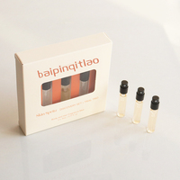 Flacon pulvérisateur de parfum cylindrique miniature 2ml 3ml 5ml 10ml, flacon d'échantillon vide pour test, flacon de parfum avec boîte raffinée