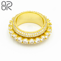 Diamants remplis en direct d'usine, vente en gros, VVS, style éternité, or massif 10K 14K 18K, diamant de laboratoire cultivé, bague de fiançailles
