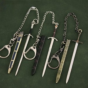 Trò chơi ngai Mô hình Vũ khí oathkeeper longclaw thanh kiếm Keychain mini Kim Loại Móc chìa khóa - Product Image 2