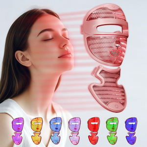 Appareil de photothérapie faciale multi-couleurs pour les soins de la peau à domicile, traitement des cernes et réduction des pores, masque LED - Product Image 2