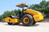 Compacteur vibrant à tambour unique de 11 tonnes, modèle 6611E, le plus vendu, avec deux options d'amplitude pour la construction routière et les travaux de terrassement