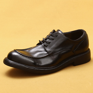 Zapatos de Cuero de Alta Demanda, Estilo Inglés, Brogue de Negocios, Piel de Vaca, Impermeables, Transpirables, Hechos a Mano, Formales, Oxford, para Hombre - Product Image 1