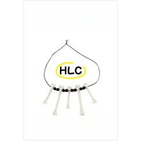 Collier pendentif HLC personnalisé en os de sanglier blanc ivoire avec perles en forme de crâne, accessoire de bijouterie pour costumes Voodoo et sorcière
