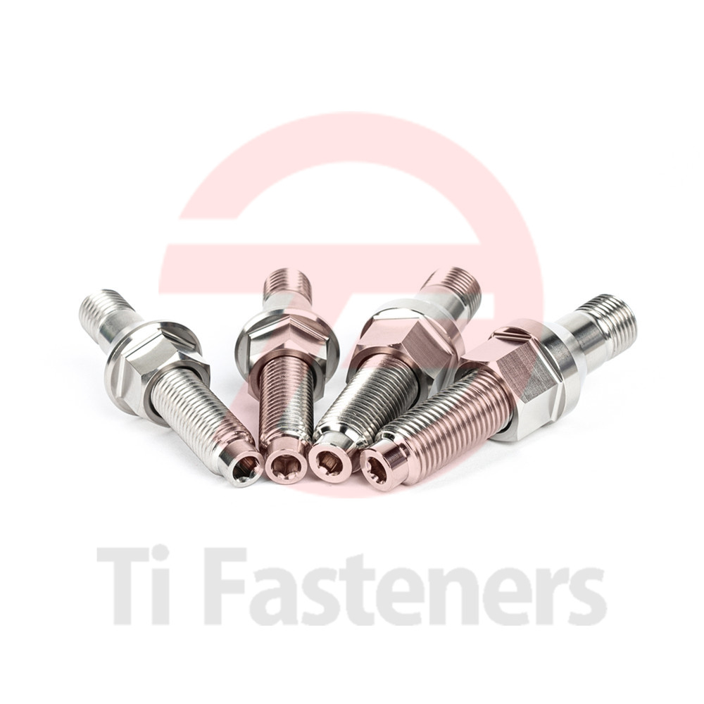 Qiilu Kit 5 Pièces Goujons Turbo Vis Écrous M10x1.25 Acier Inoxydable Pour DSM 1G EVO