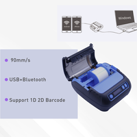 Printer kuitansi kode batang termal ponsel 3 inci mesin Printer Mini 80mm Printer saku genggam portabel produsen POS
