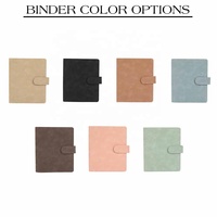 Hongbo Best-seller 7 couleurs cuir de vachette lié A5 Agenda/planificateur/Journal/Journal/couverture de cahier pour inserts en spirale à feuilles mobiles