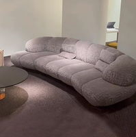 Ensemble de canapés de salon modernes et luxueux sur mesure avec design de tête de lit et fauteuils trônes en bambou écologique pour la maison