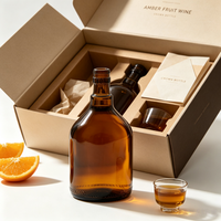 Bouteille de vin de couleur foncée 500 ml, récipient en verre durable, écologique et réutilisable avec bouchon en liège pour le stockage, la dégustation et les cadeaux