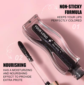 Vegan Mineral <strong>Revolution</strong> Pout Bomb Shimmer <strong>Gloss</strong> Long Lasting Liquid Lip <strong>Gloss</strong> with Hyaluronic Acid &amp; Vanilla Scent Shine Pink - Product Image 4