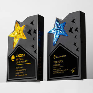 رسالة تعيين كريستال سوداء الكأس التخصيص Creativestar شهادة الاجتماع السنوي فاتورة بطاقة شكر المتاحة - Product Image 2