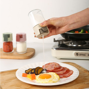 Glass Seasoning <b>Bottle</b> With Flip Top Lid Airtight Control <b>Dispenser</b> For Solid Seasonings Kitchen Use - Product Image 4