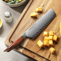 XINZUO 3-sterren Chef Co-branded Damascus poederstaal scherpe groente snijmes Japanse Nariki messenset met palissander handvat