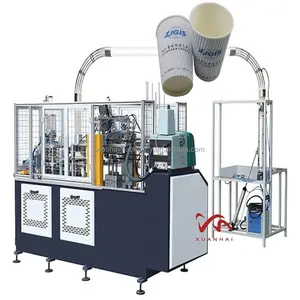 Mesin pembuat cangkir kertas otomatis lini produksi untuk mesin pembuat cangkir kopi kertas kemasan