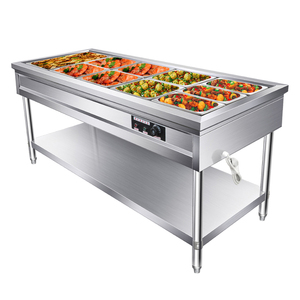 อุปกรณ์จัดเลี้ยงเชิงพาณิชย์ เครื่องอุ่นอาหารบุฟเฟ่ต์สแตนเลส CE แบบ Bain Marie - Product Image 4