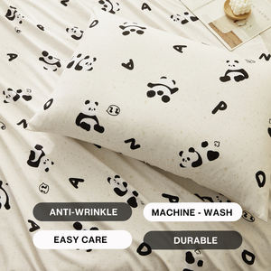 <span class=keywords><strong>Panda</strong></span> Printed Polyester Bettlaken Set Komfortable Haus bettwäsche mit Tier muster Mainstay Bettlaken - Product Image 4