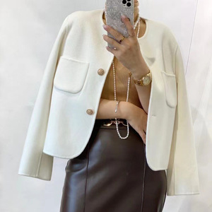 Jancoco Veste en <span class=keywords><strong>laine</strong></span> double face Costume Hiver Manteaux courts en <span class=keywords><strong>laine</strong></span> cachemire Femmes - Product Image 2
