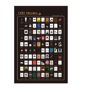 Bán Buôn Chất Lượng Cao Tùy Chỉnh In 24*36 Cm Cổ Điển 100 Phim Phim Phim Hoạt Hình Phim Đầu Tắt Áp Phích - Product Image 5