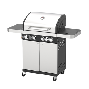 <span class=keywords><strong>Barbecue</strong></span> au <span class=keywords><strong>gaz</strong></span> propane commercial à 4 brûleurs, moderne, portable, chariot de cuisine extérieur, commande tactile intérieure, allumage automatique, sécurité de la flamme - Product Image 4